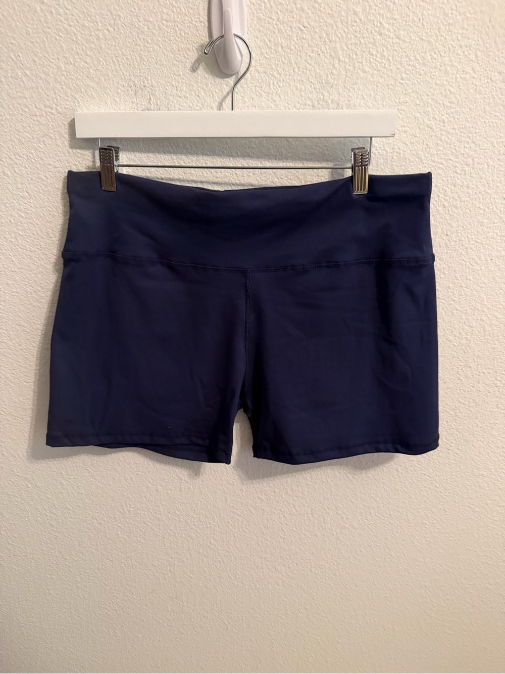 High-Rise Navy Women's Athletic Shorts